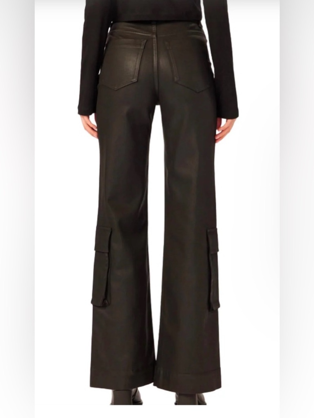 Dl1961 Hepburn Wide Leg High Rise Vintage Jean Black Coated - Picture 2 of 15